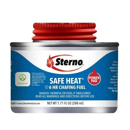 Sterno 6 Hour Sterno Safe Heat Wick Chafing Dish Fuel W/ Power Pad, PK24 10370